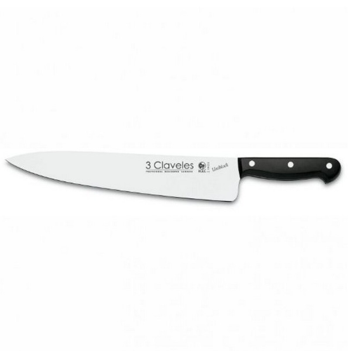 CUCHILLO CHEF - 30 CM CAJA PVC MANGO FORGE 3 CLAVELES 