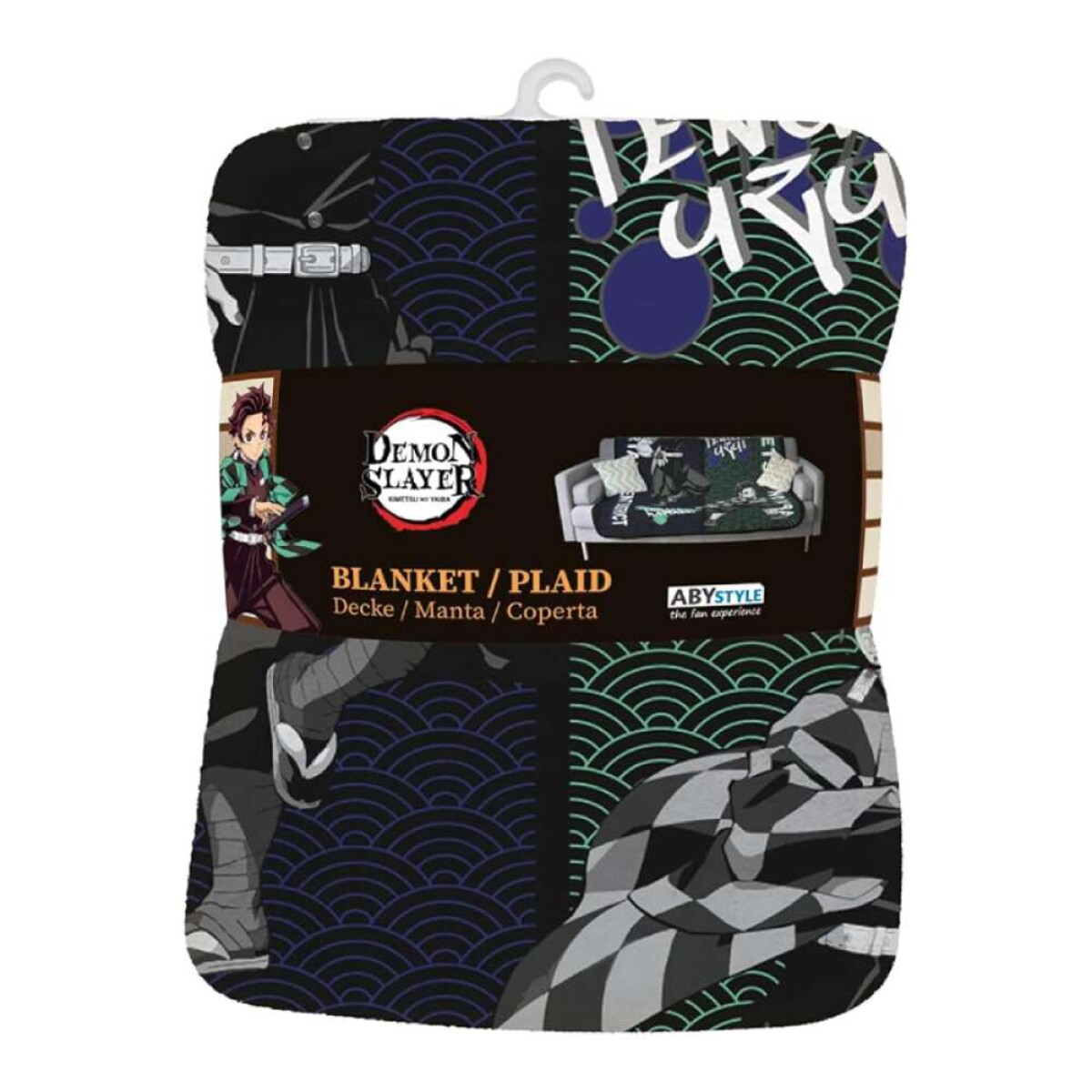 Manta Demon Slayer Blanket - Tanjiro & Tengen 