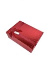 caja rigida delux con lazo 18x25x8 ROJO