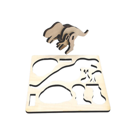 Puzzle dinosaurio de madera para dibujar DIY Puzzle Dinosaurio De Madera Para Dibujar Diy