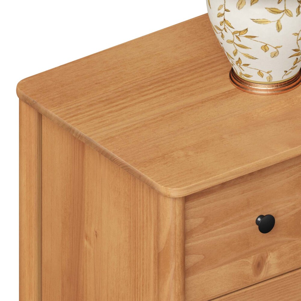 COMODA 6 CAJONES MADERA NATURAL-BEIGE CURAZAO