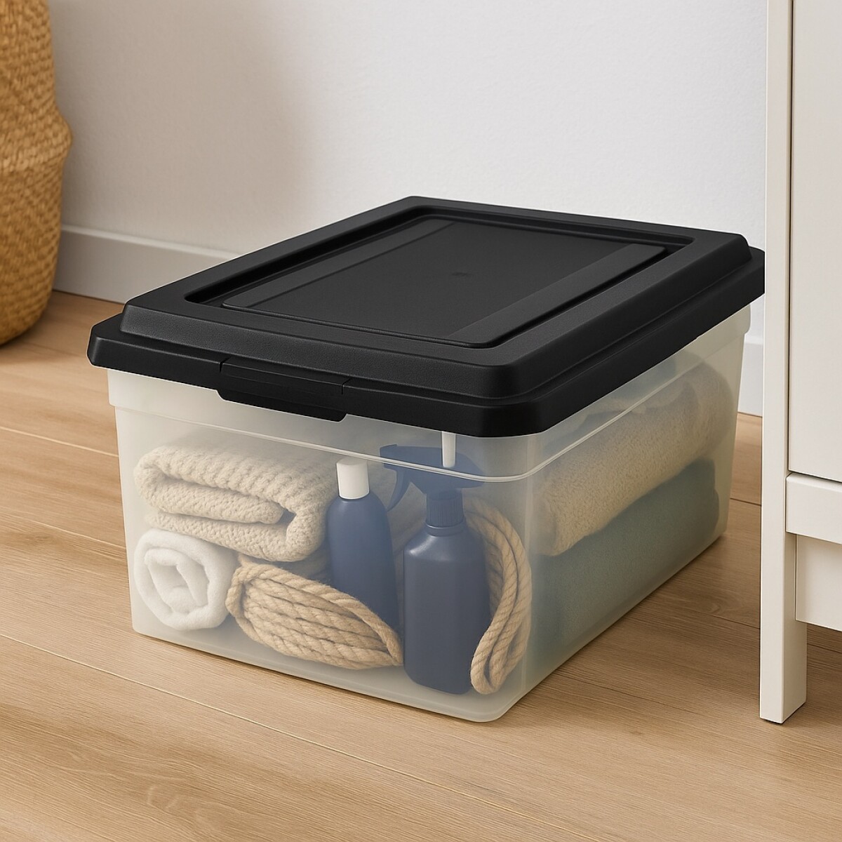 CAJA ORGANIZADORA APILABLE 54 LITROS - Sin color 