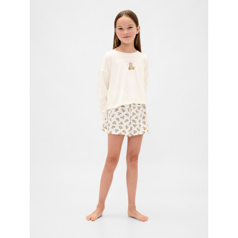 G LS SNIT SHORT PJ SET BRANNAN BROWN