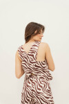 BLUSA ARIA REDDISH BROWN ZEBRA BLUSA ARIA REDDISH BROWN ZEBRA