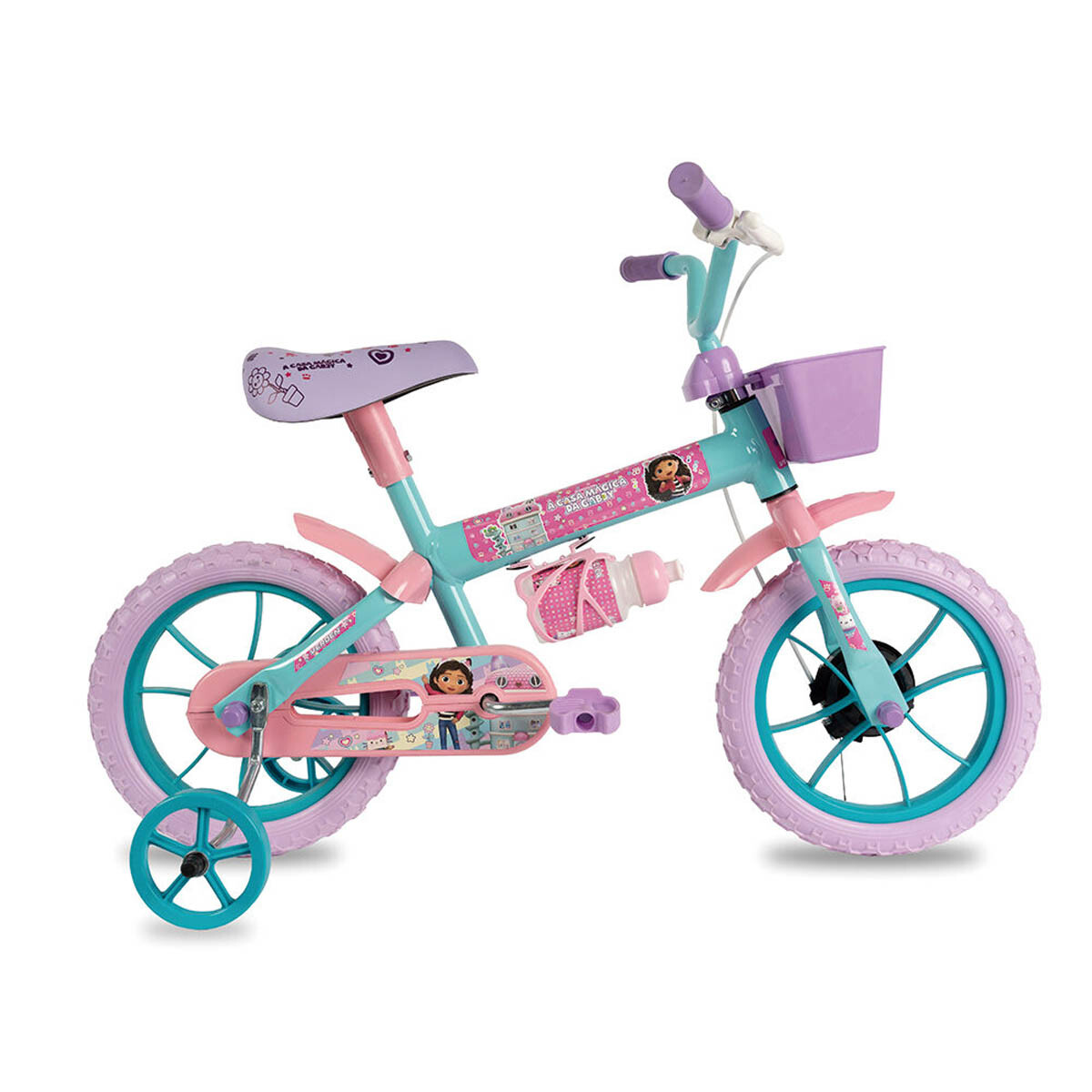Bicicleta Verden Gabbys Dollhouse Infantil Rod 12 - Tiffany 