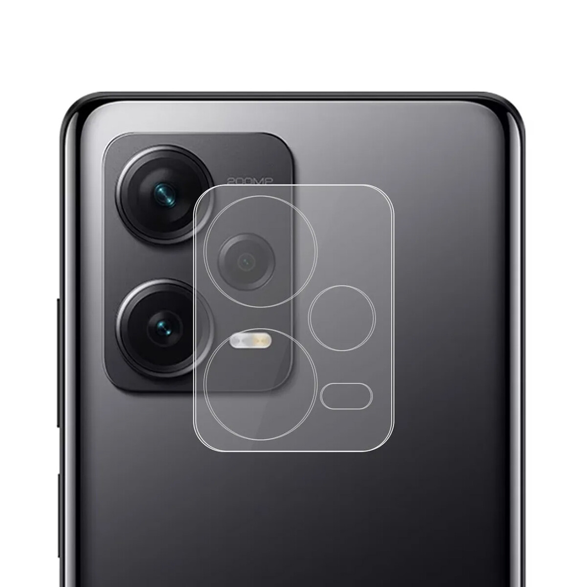 Vidrio Protector de Cámara 9H para Xiaomi Redmi Note 12 Pro+ 5G - Negro 