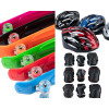 Set de patineta penny con ruedas con luz de 68cm + Set de protección + casco desde 8 años Set de patineta penny con ruedas con luz de 68cm + Set de protección + casco desde 8 años