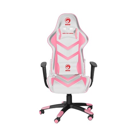 Silla Gaming Marvo CH-106 rosa y blanca Silla Gaming Marvo CH-106 rosa y blanca