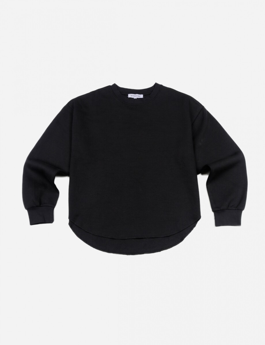 Sweatshirt básico - NEGRO 