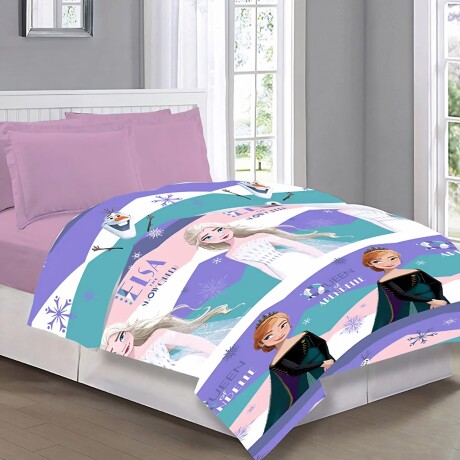 Acolchado Disney en Microfibra Infantil 1 Plaza Frozen