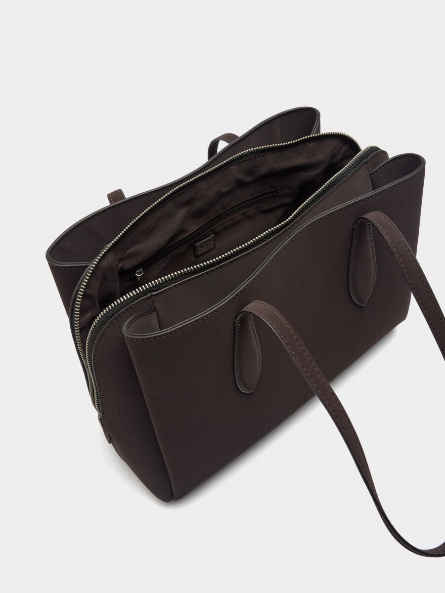 Bolso Para Portátil 13" Textura Suave marron