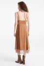 VESTIDO TERCIOPELO Camel