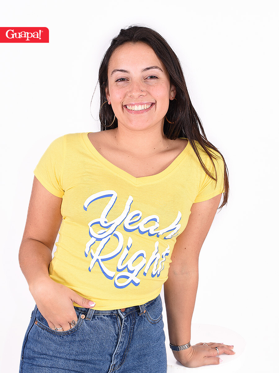 REMERA VERONA - AMARILLO 