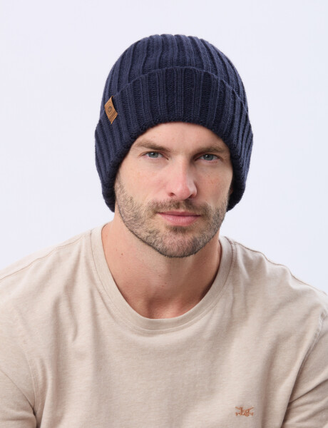 GORRO TEJIDO Azul