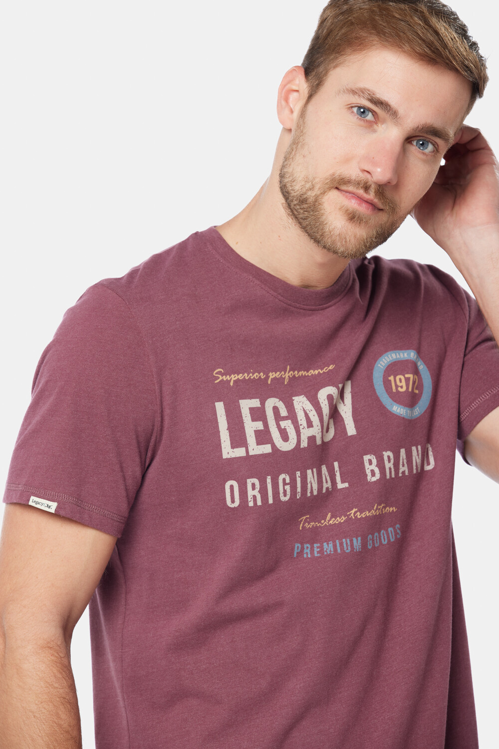 REMERA ESTAMPADA Bordo
