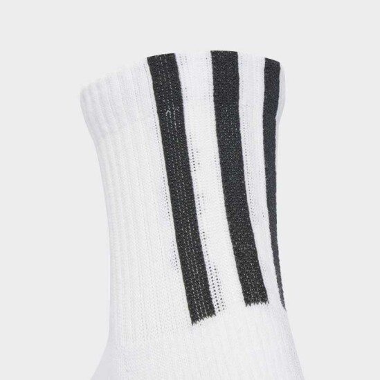 Medias Adidas Tobillo 3 Rayas 3 Pares Blanco