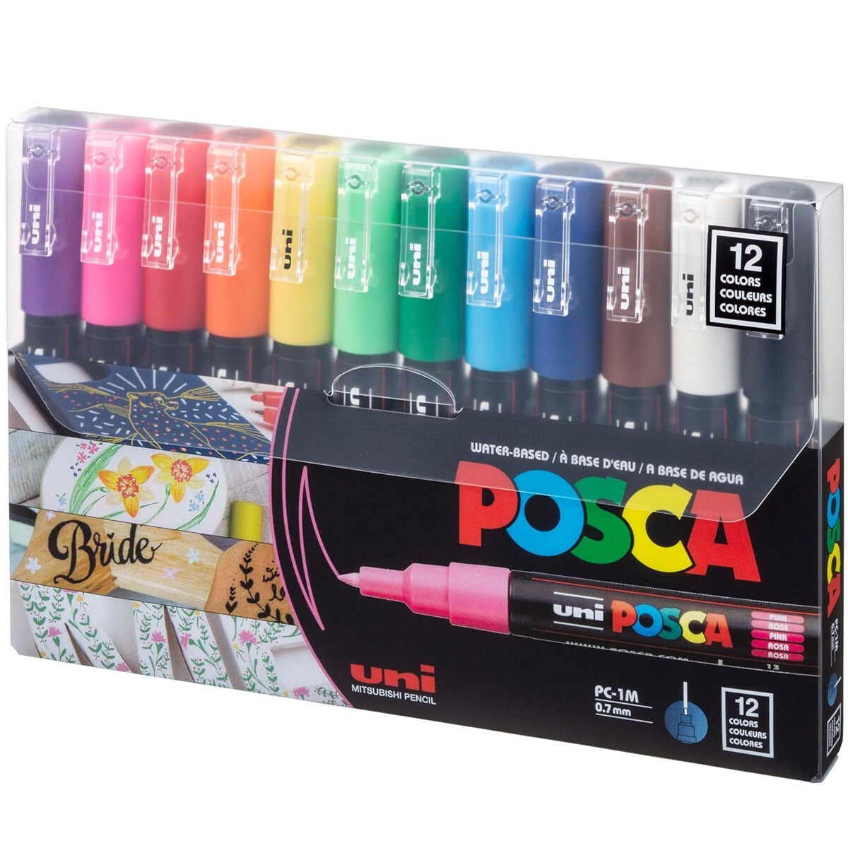 Marcadores Posca PC-1M 12 colores 0.7mm 