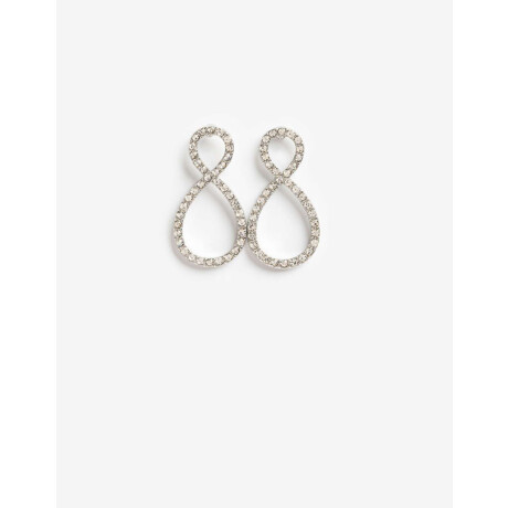 Aros Cortos Strass Cristal