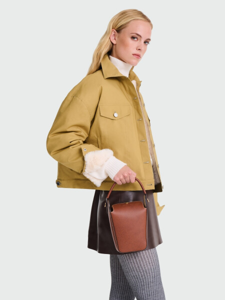 LONGCHAMP - Épure Bolso tipo cubo de palomitas 0