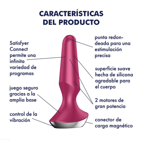 Satisfyer Ilicious 2 Plug Anal Vibrador Bluetooth Rosado