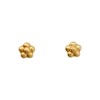 Caravanas Flor Oro 18k- Oro 18k - Sin piedra- CA9501 sinpiedra