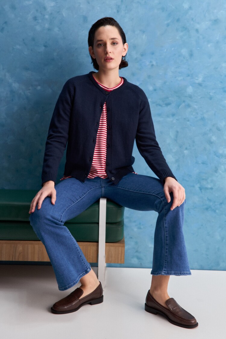 CARDIGAN ORIA Azul Marino