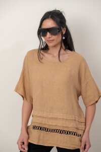 BLUSA ZEMYNA Camel