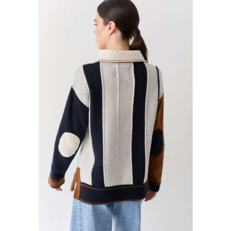 Pre Venta Buzo Olimpico Azul, Crudo Y Chocolate