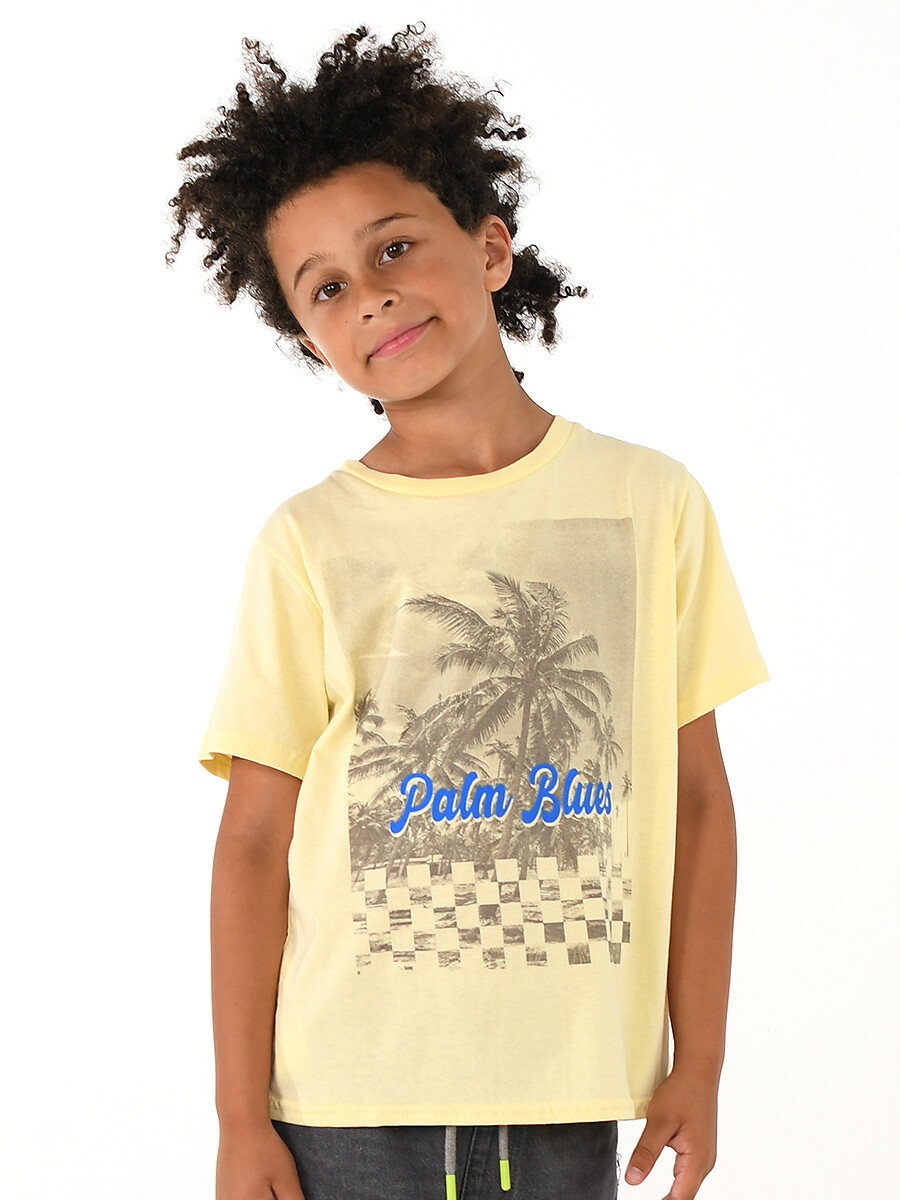 REMERA PALM - AMARILLO 