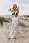 Leather Pants Plateado