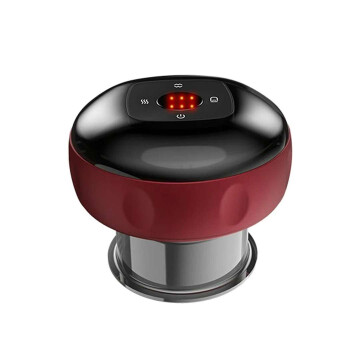 Masajeador Eléctrico Ventosa Vacío Recargable Terapeutico Color Rojo