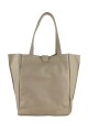 Tote Bag de cuero Beige