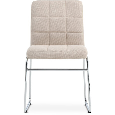 Silla De Comedor Hammel Beige/Cromo