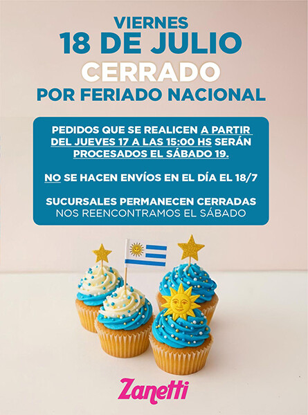 FERIADO 18 DE JULIO