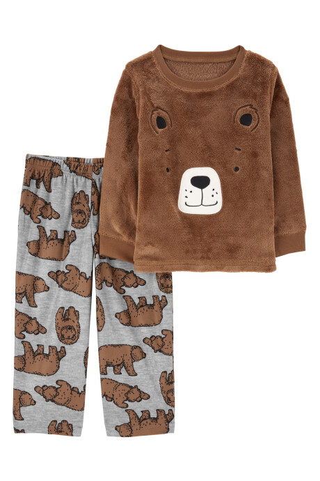 Pijama dos piezas de micropolar, diseño osos Sin color