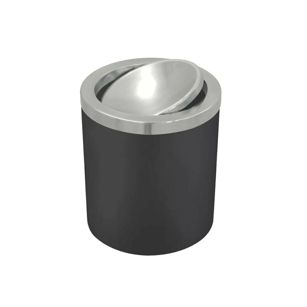Basurero Basculante 5L Acero Inox Negro BASURERO BASCULANTE 5L ACERO INOX. NEGRO