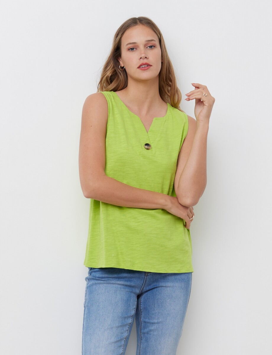 Musculosa Algodon - Verde 