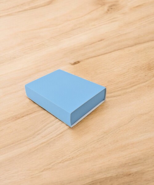 Caja 13 tipo caja fosforo 10x14x3 cm. CELESTE