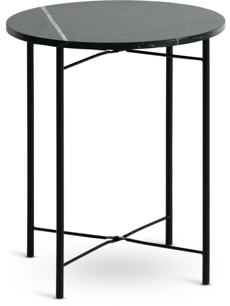 Mesa auxiliar TURUP Ø40 color mármol/negro Mesa auxiliar TURUP Ø40 color mármol/negro