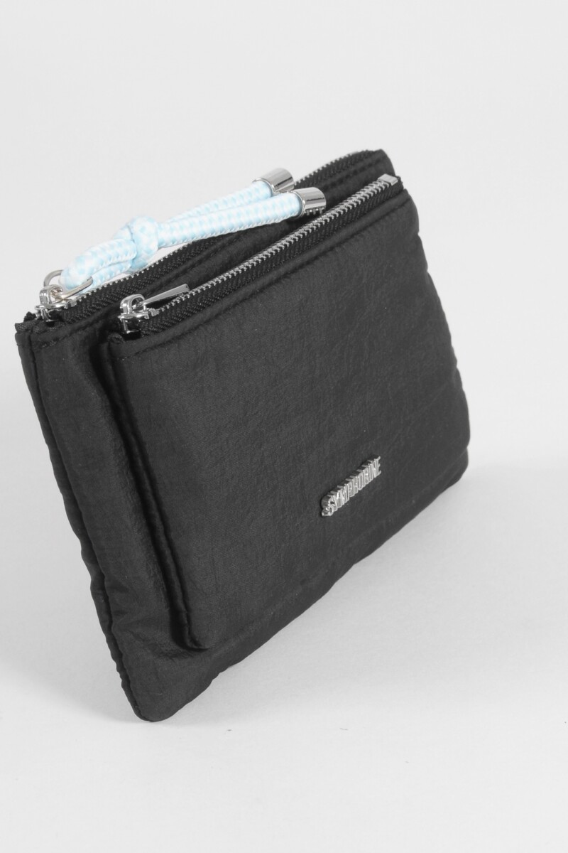 Monedero de tela negro