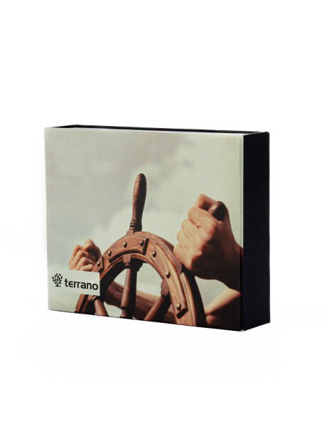 Billetera Cuero Nobuk con Vista Marrón