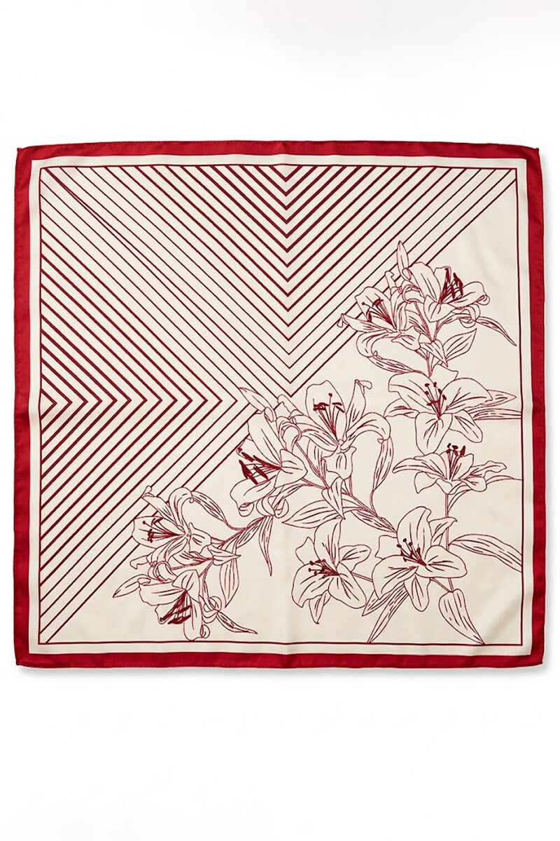 FOULARD RAYAFLOR ROJO