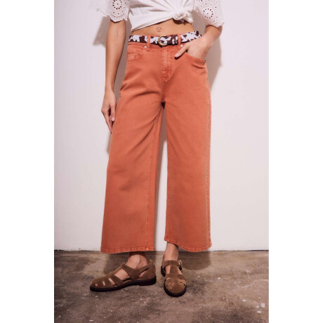 Jean Wide Lavado Ocre