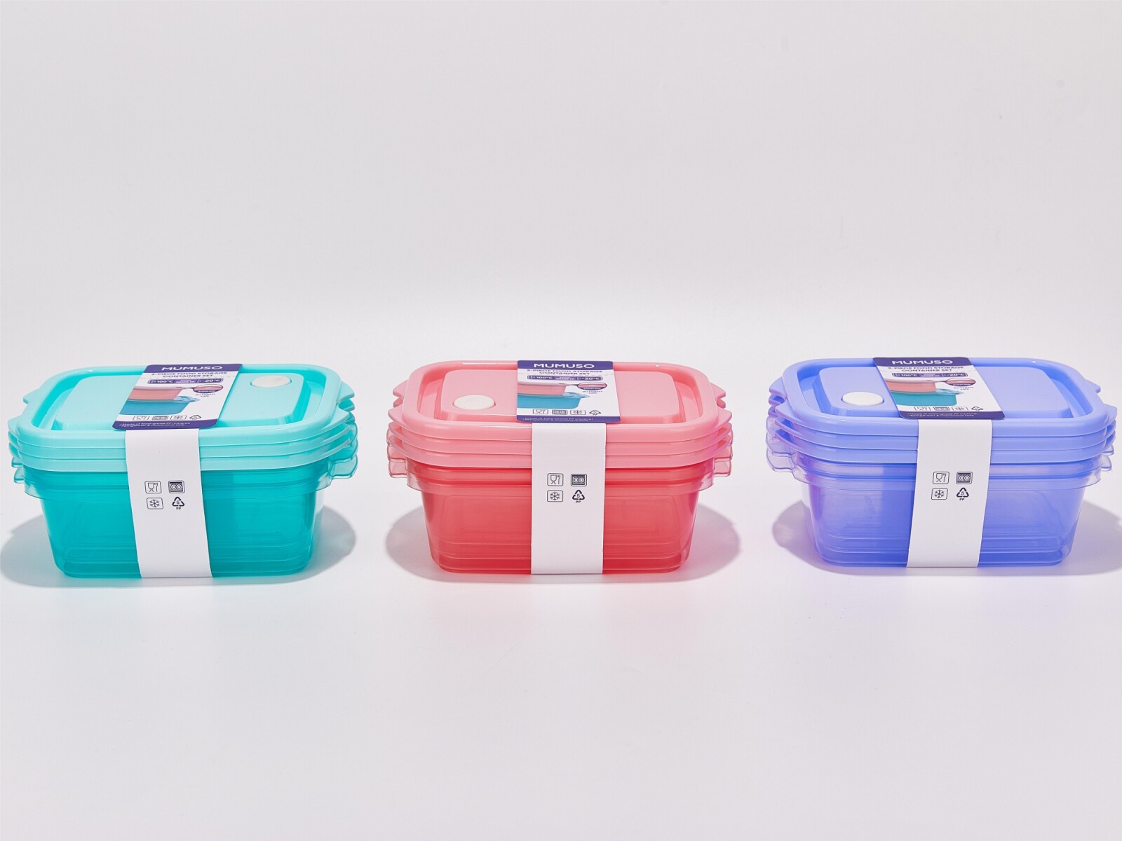 JUEGO DE CONTENEDORES PARA ALMACENAMIENTO DE ALIMENTOS DE 3 PIEZAS-L 