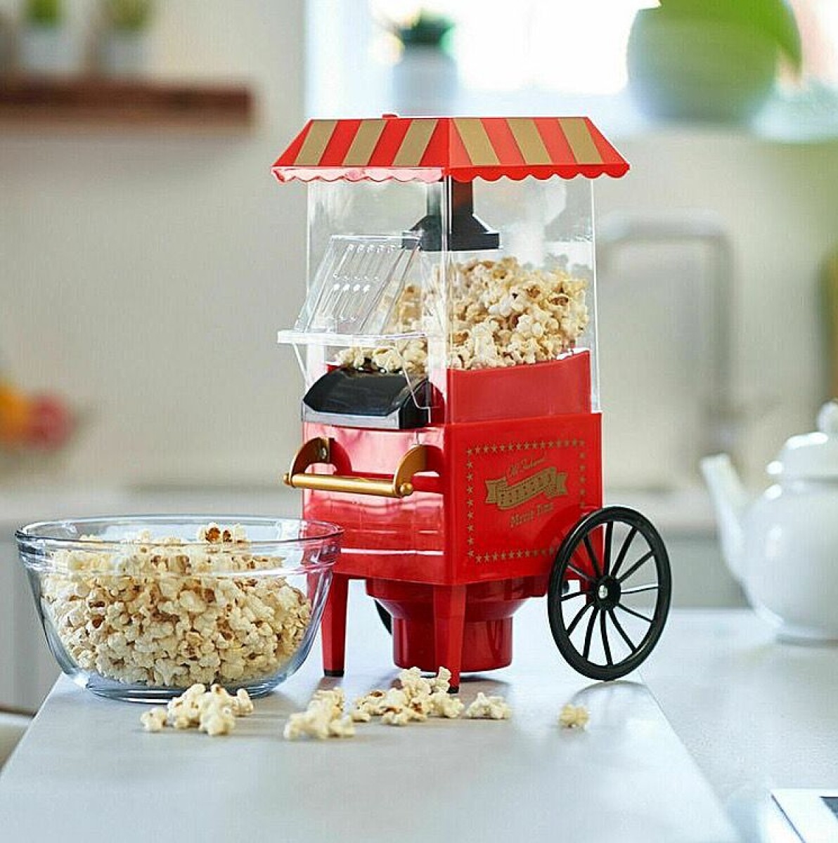 Máquina Eléctrica Para Hacer Palomitas Vintage 