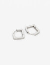 Aros Argollas Metal Aros Argolla Acero Bold - Plateado