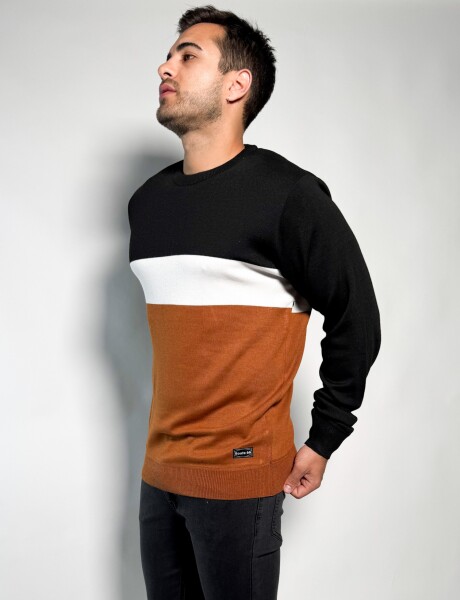 Sweater rayado tejido Pedro Mostaza