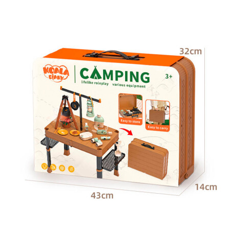Set Camping Valija Infantil Mesa + Accesorios Juguete Set Camping Valija Infantil Mesa + Accesorios Juguete