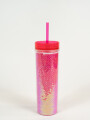 Vaso Con Tapa + Sorbito Gaiman Blanco