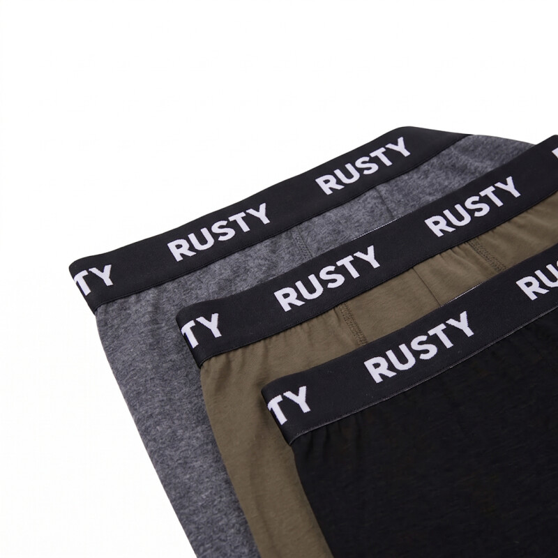 Boxer Rusty Tory 3 Pack - Negro Boxer Rusty Tory 3 Pack - Negro